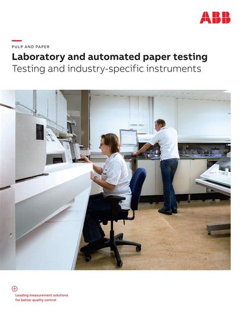 PULP AND PAPER Laboratory and automated paper testing 